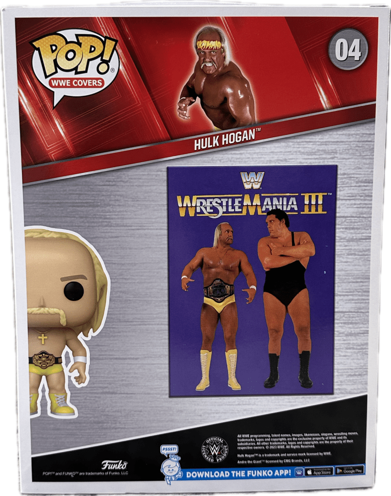 Hulk Hogan Signed WrstleMania III Pop Covers #04 Funko Pop! JSA Authenticated - Image 2