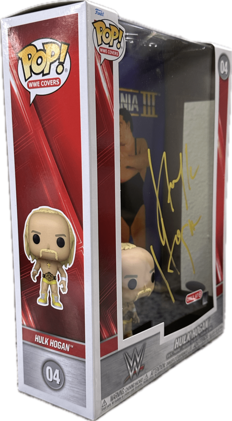 Hulk Hogan Signed WrstleMania III Pop Covers #04 Funko Pop! JSA Authenticated - Image 6