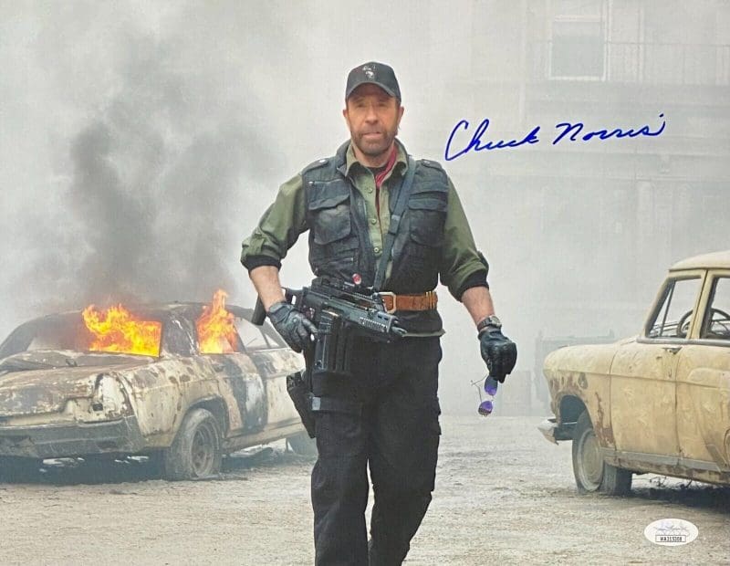 Chuck Norris Signed Autographed 11x14 Photo JSA Authentication #4