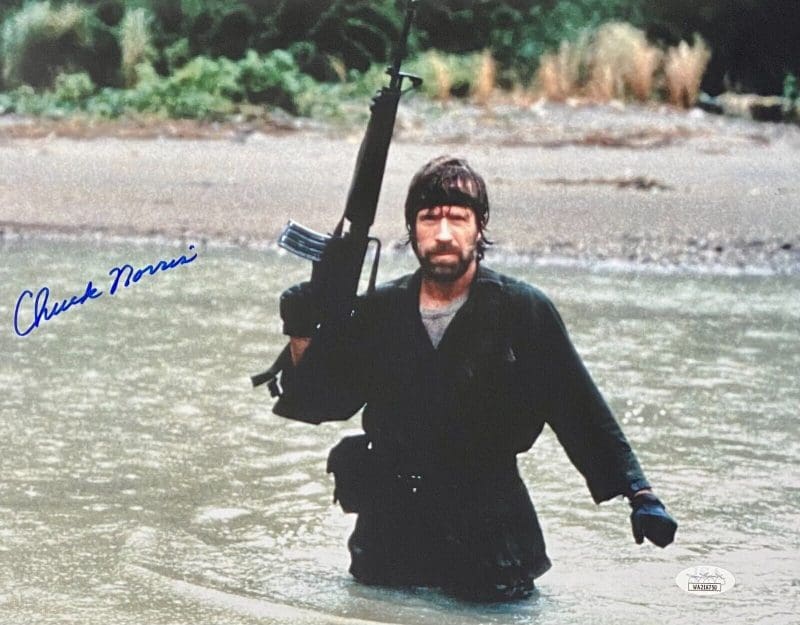 Chuck Norris Signed Autographed 11x14 Photo JSA Authentication #5