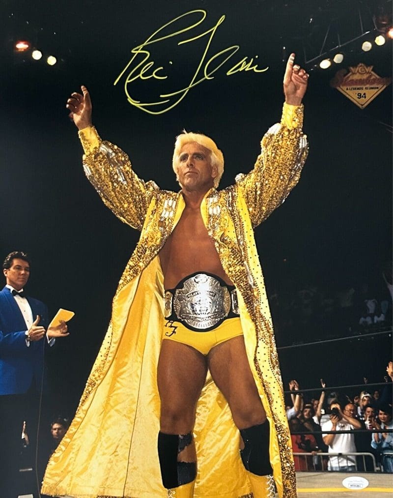 Ric Flair Signed Autographed 16x20 Photo JSA Authentic WWE WCW #A