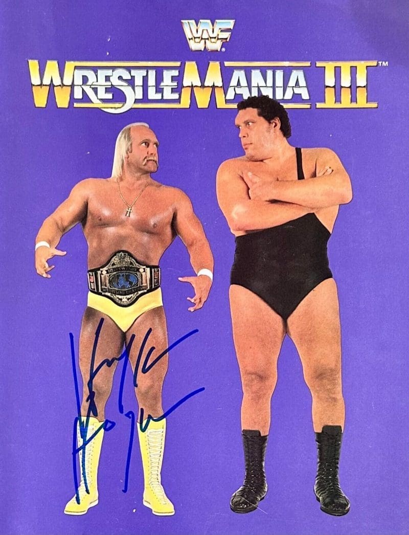 Hulk Hogan Signed Autographed WrestleMania III Official Program JSA Authen WWF.