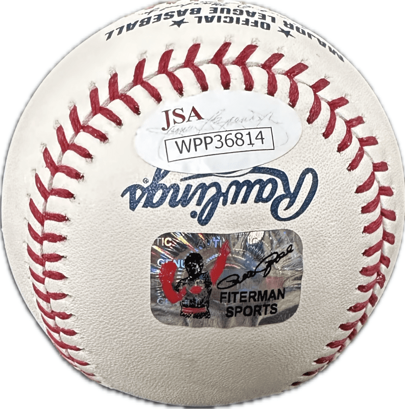 Pete Rose Signed Forever 14 OML Baseball JSA & Rose Player Hologram Reds HOF - Image 2