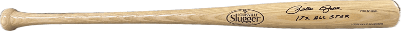 Pete Rose Signed Blonde Louisville Slugger Bat JSA & Rose Hologram 17x AS