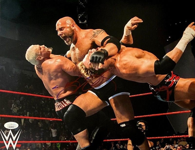 Bill Goldberg Signed Autographed 11x14 Photo JSA Authenticated #10 Blue