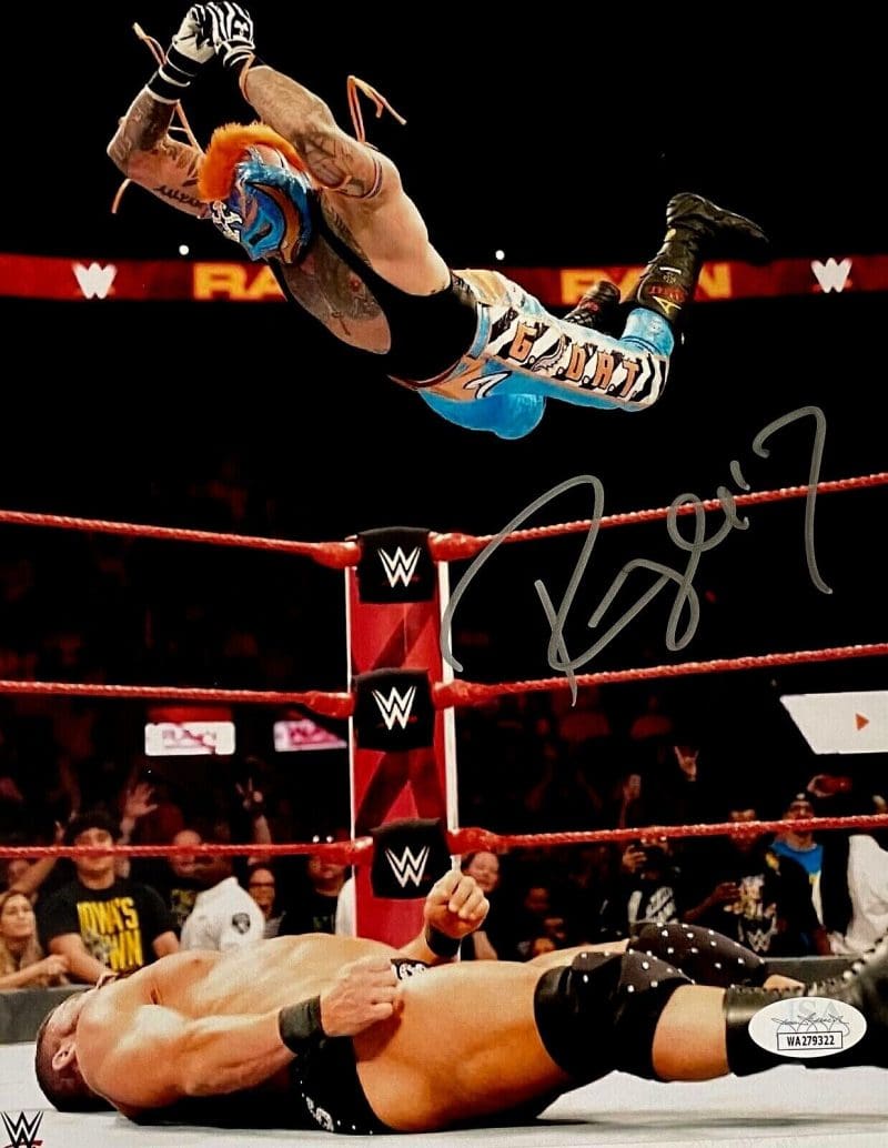 Rey Mysterio Signed Autographed 8x10 Photo JSA Authenticated #5