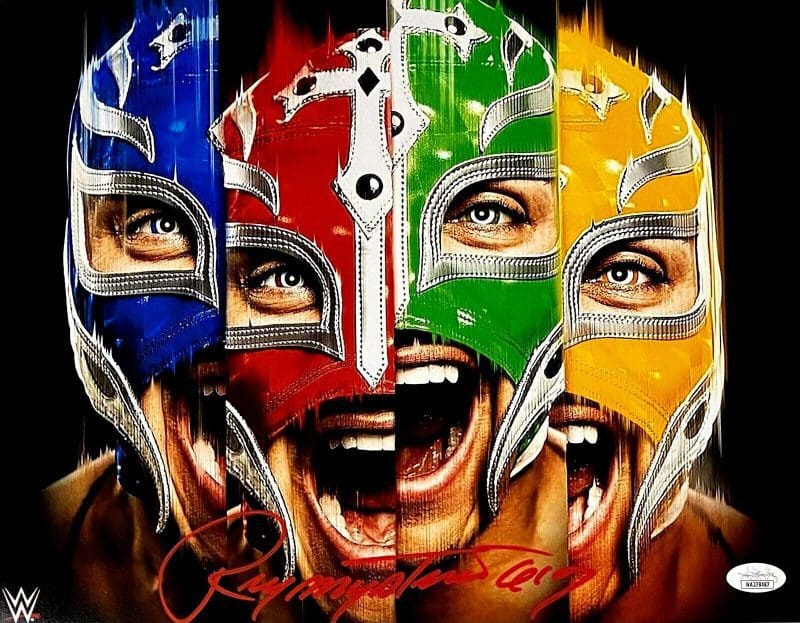 Rey Mysterio Signed Autographed 11x14 Photo JSA Authenticated #2 Red