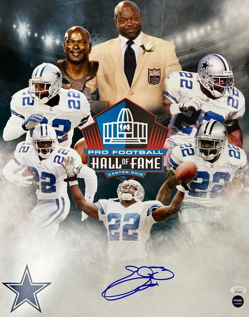 Emmitt Smith Signed Autographed 16x20 Photo JSA and Prova Auth Dallas Cowboys #1