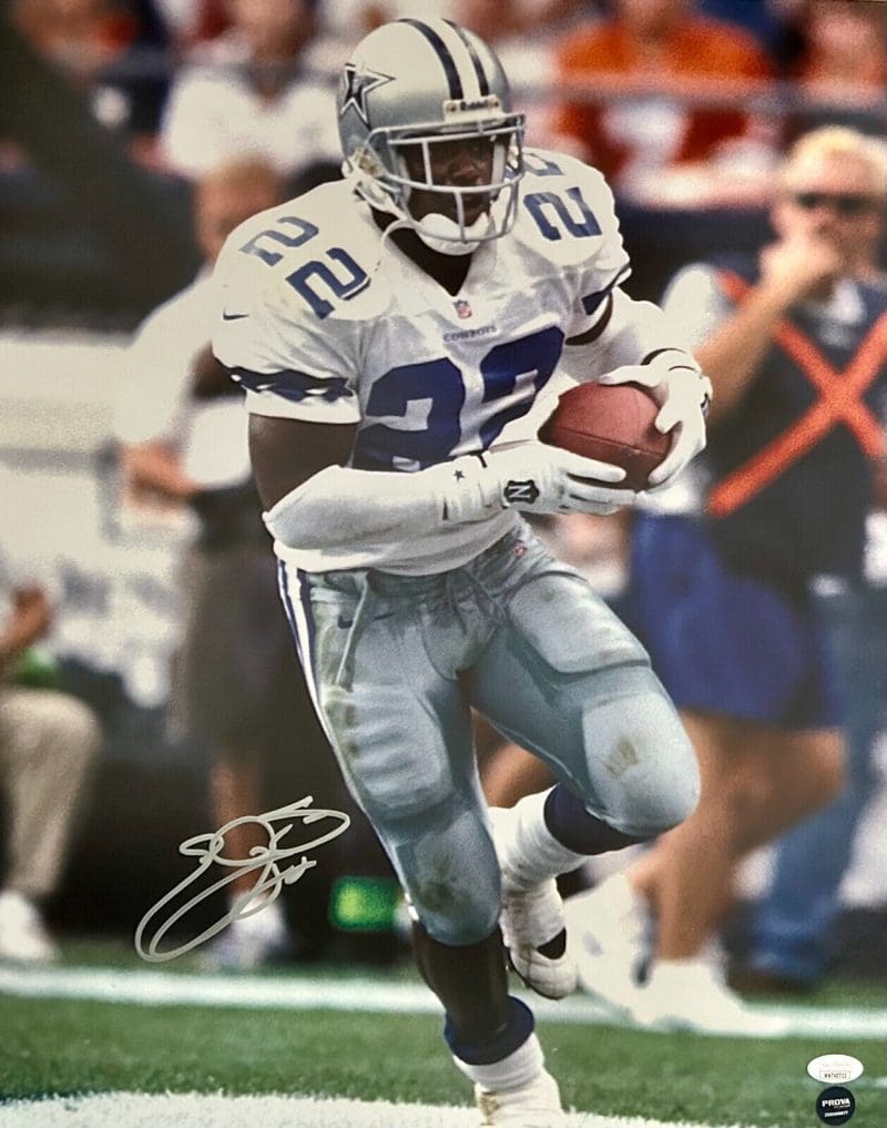 Emmitt Smith Signed Autographed 16x20 Photo JSA and Prova Auth Dallas Cowboys #2