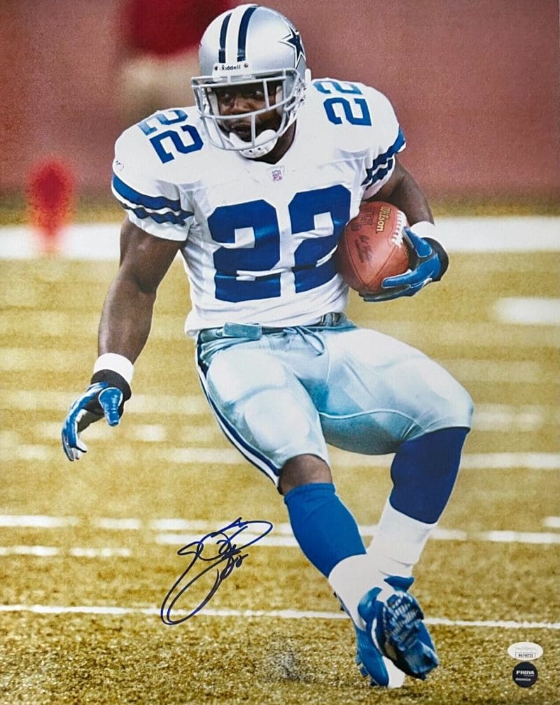 Emmitt Smith Signed Autographed 16x20 Photo JSA and Prova Auth Dallas Cowboys #3