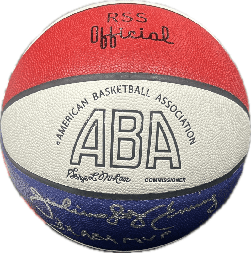 Julius Dr. J Erving Signed Autographed ABA Basketball JSA Authen 3x ABA MVP - Image 2