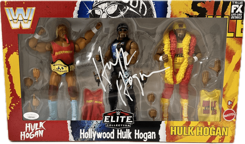 Hulk Hogan Signed Autographed Elite Collection Action Figure JSA Authentic WHITE