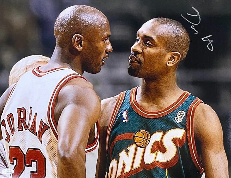 Gary Payton Signed Autographed Photo 16x20 JSA Authenticated #2
