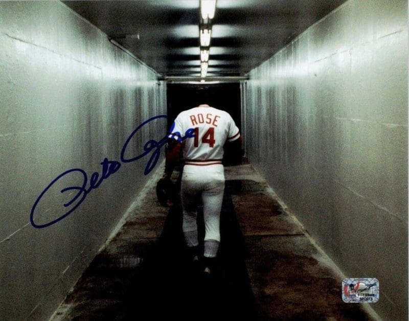 Pete Rose Signed Autographed 8x10 Photo Pete Rose Exclusive Hologram Red 7