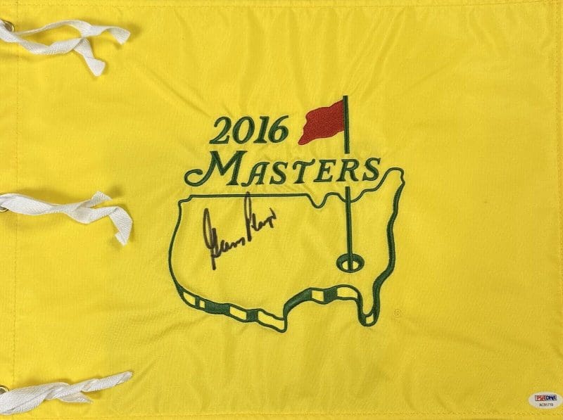 Gary Player Signed Autographed Masters Flag PSA/DNA Authenticated AC91719