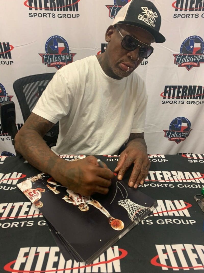 Dennis Rodman Signed Autographed 11x14 Photo JSA Authentic Chicago Bulls 6 - Image 2