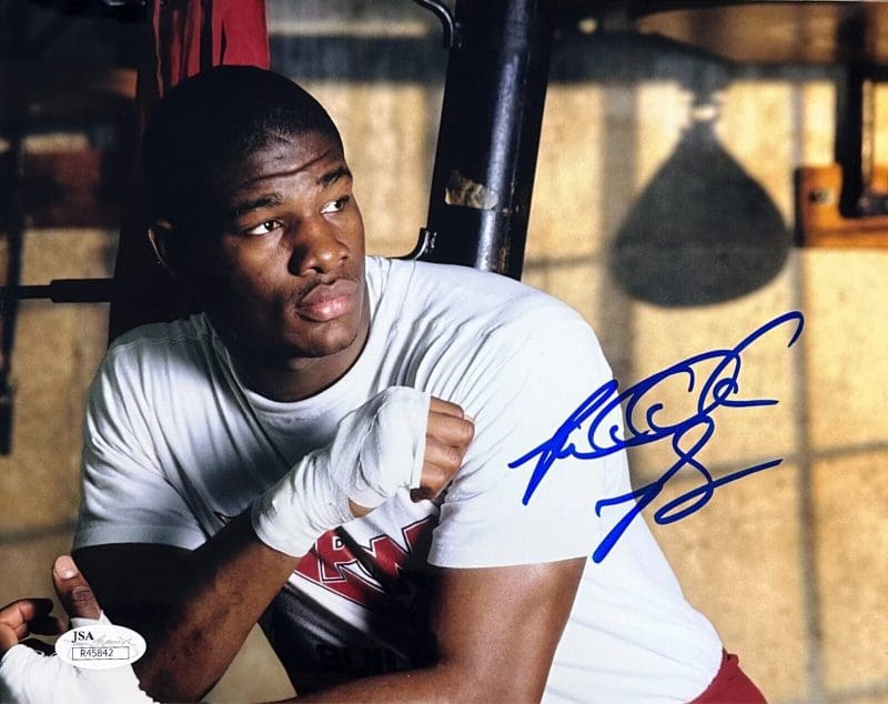 Riddick Bowe Signed Autographed Photo 8x10 JSA Authenticated 3