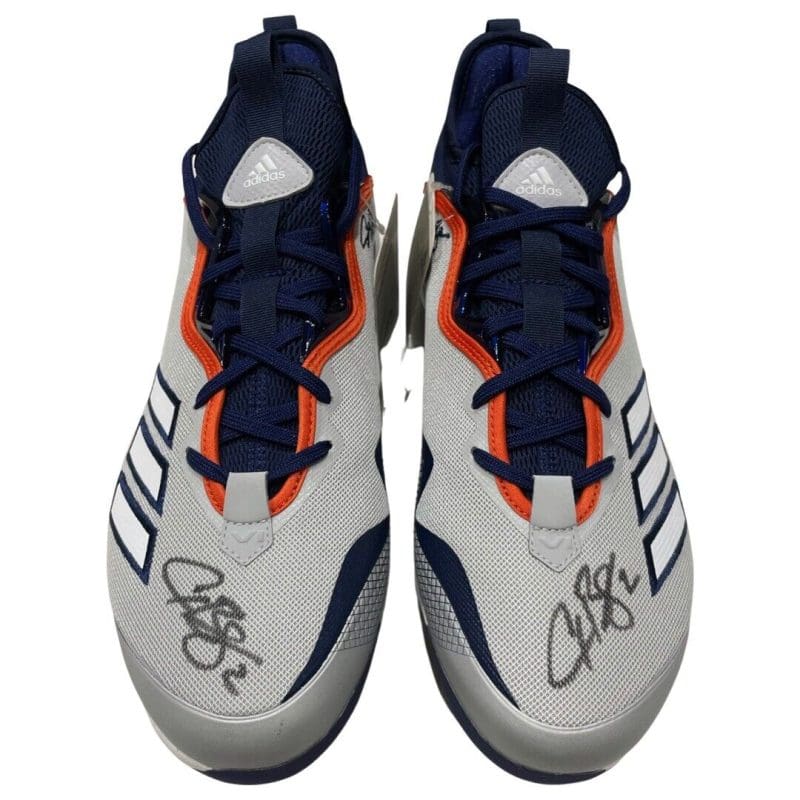 Alex Bregman Dual Signed Autographed Custom Adidas Baseball Cleats #1