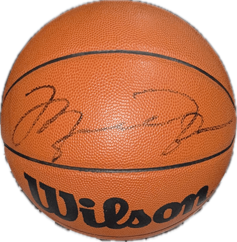 Michael Jordan Signed Wilson Jet Official Basketbal Upper Deck & GOAT Authentic
