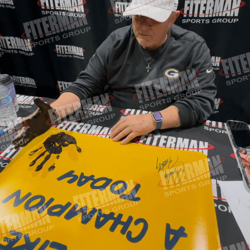 Rudy Ruettiger Signed and Handprint Framed 20x24 Photo JSA Authenticated - Image 3
