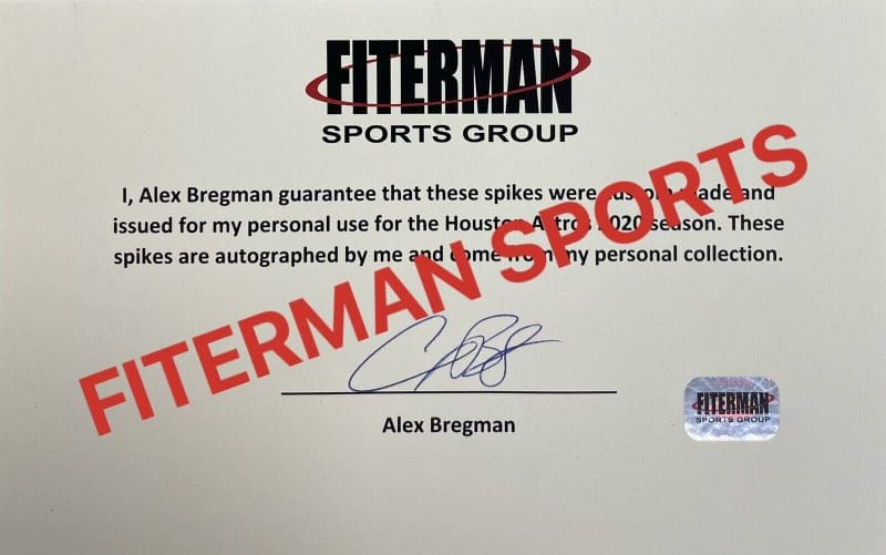 Alex Bregman Dual Signed Autographed Custom Adidas Baseball Cleats #1 - Image 5