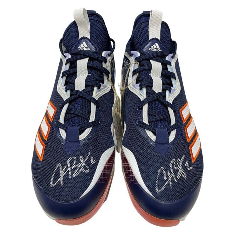 Alex Bregman Dual Signed Autographed Custom Adidas Baseball Cleats #6