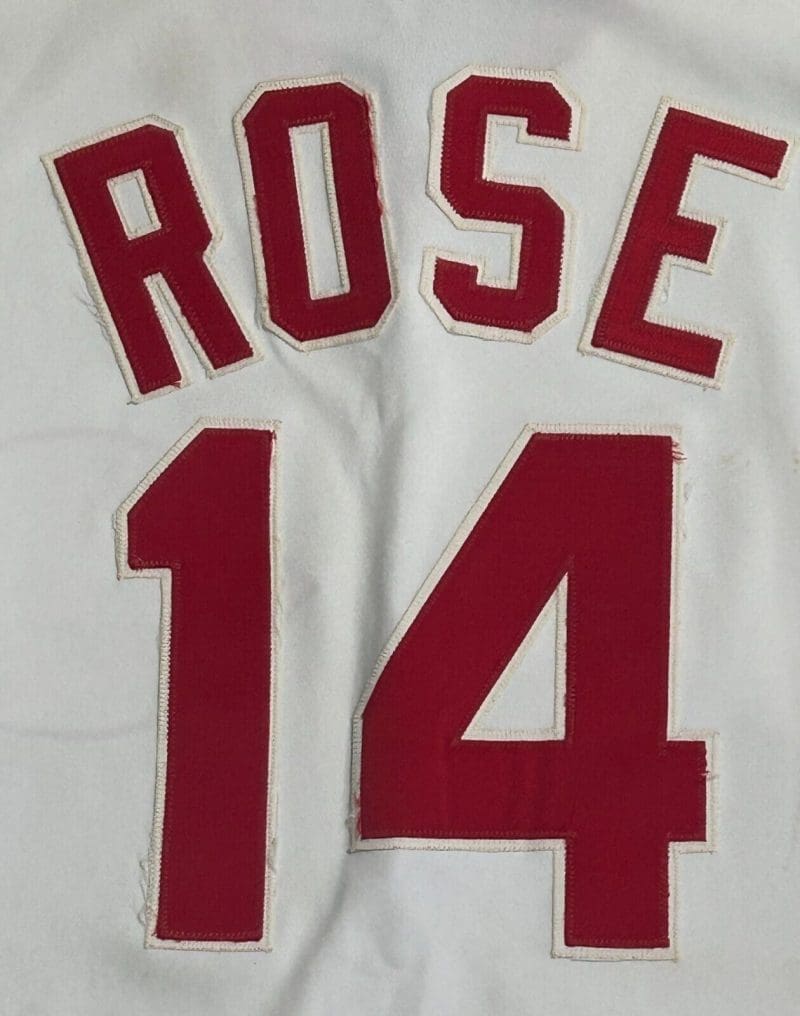 Pete Rose Cincinnati Reds Game Used Home Uniform Authenticated By PhotoMatch.Com - Image 2