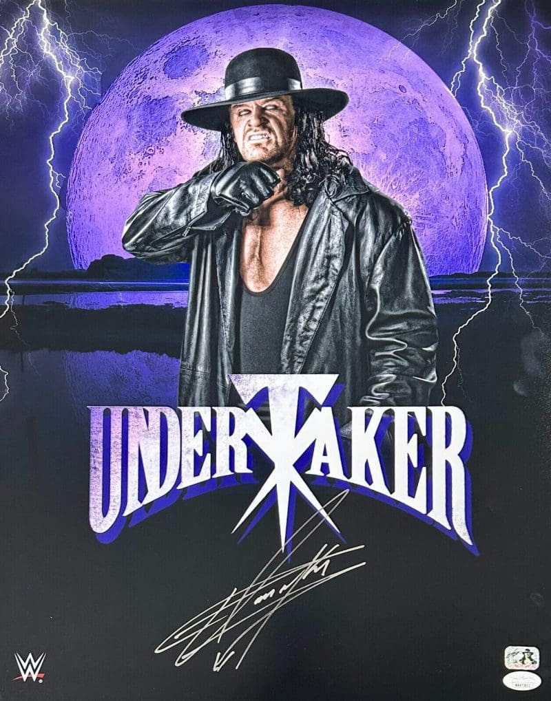 Undertaker Signed Autographed 16x20 Photo JSA Authentic #3 Chrome