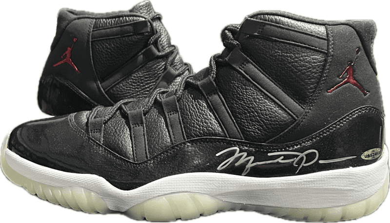 Michael Jordan Signed Space Jam Jordan 11's Shoes Size 13 UDA JSA GOAT Authen