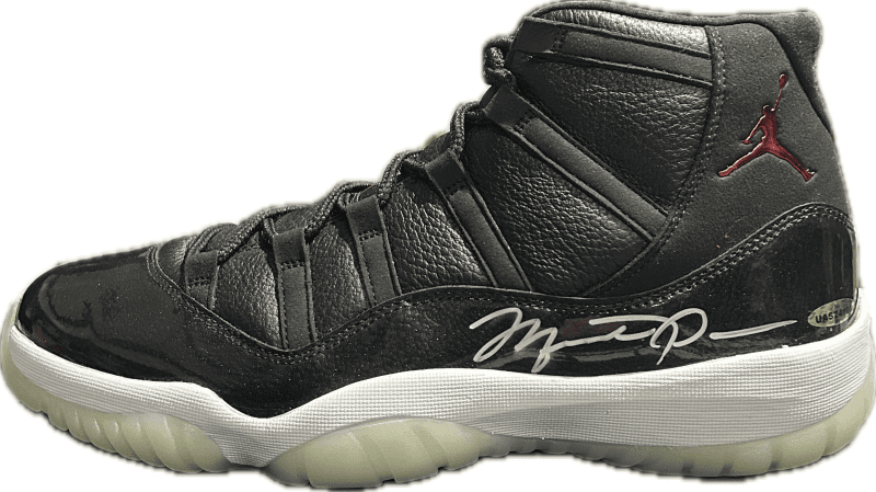 Michael Jordan Signed Space Jam Jordan 11's Shoes Size 13 UDA JSA GOAT Authen - Image 2
