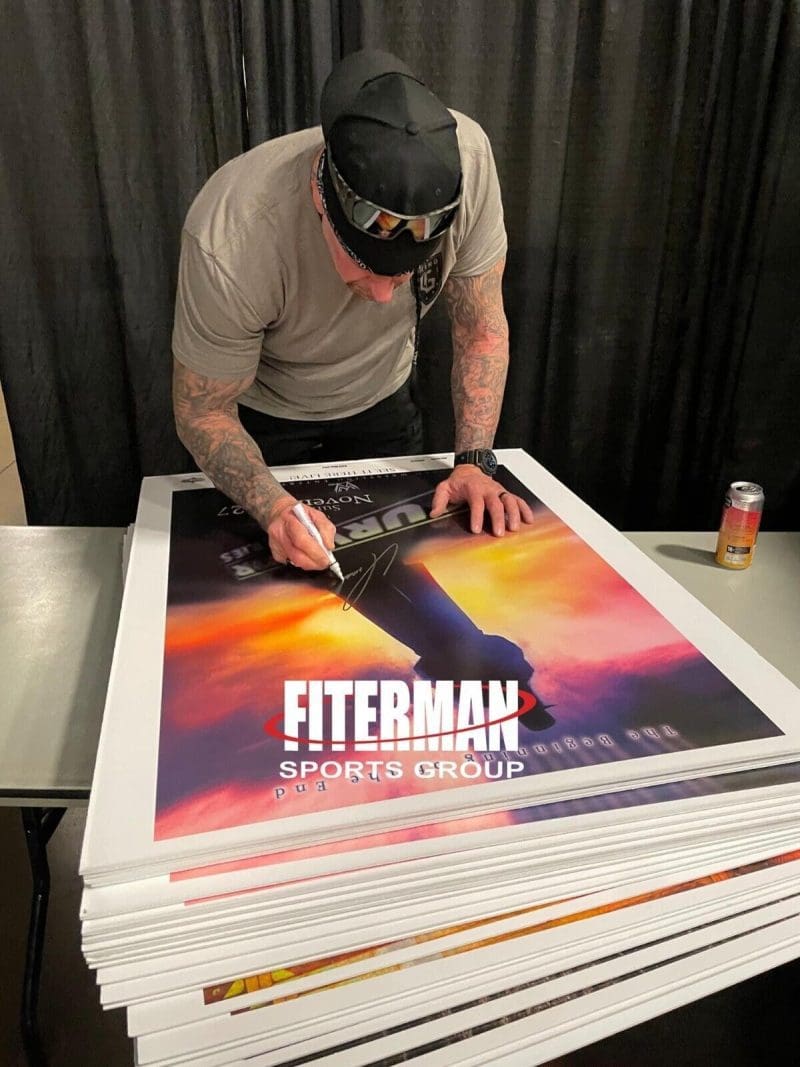 Undertaker Signed Autographed Survivor Series WWE Pay Per View Poster JSA - Image 2