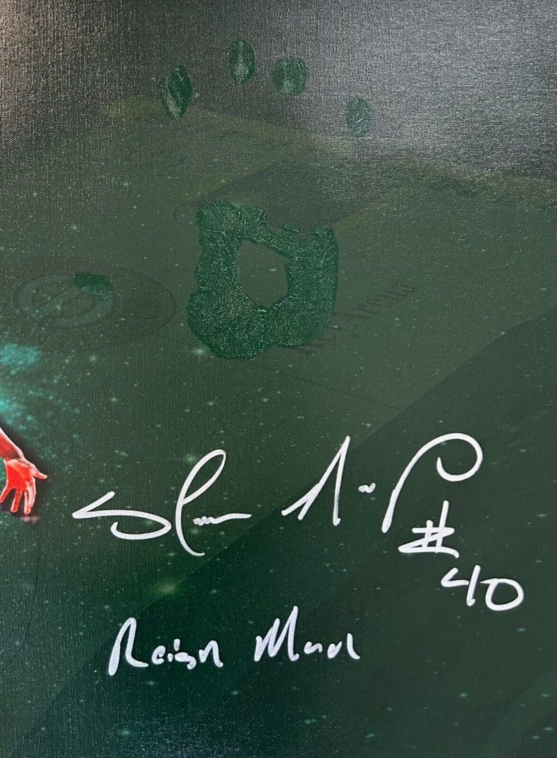 Shawn Kemp Handprint Unstretched 24x36 Canvas Signed JSA Full Letter Z15454 - Image 2