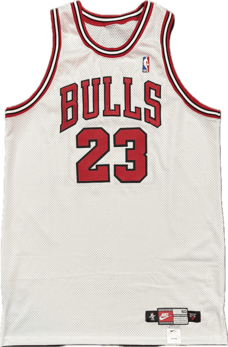 Michael Jordan Signed White Chicago Bulls Pro Cut NBA Jersey Upper Deck & GOAT - Image 4