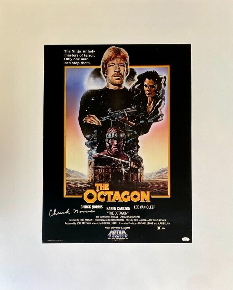 Chuck Norris Signed Autographed The Octagon Original Movie Poster JSA WA216441