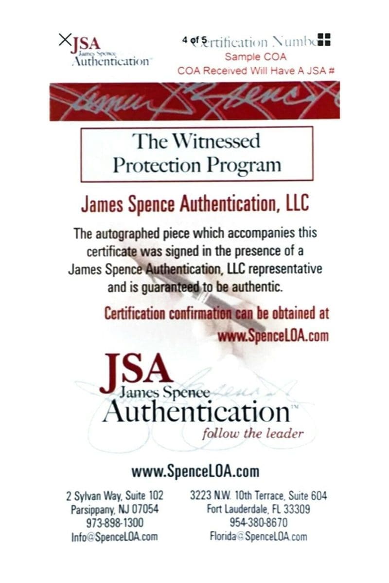 Ray Lewis Signed Autographed Black Jersey JSA Authenticated STATS - Image 3