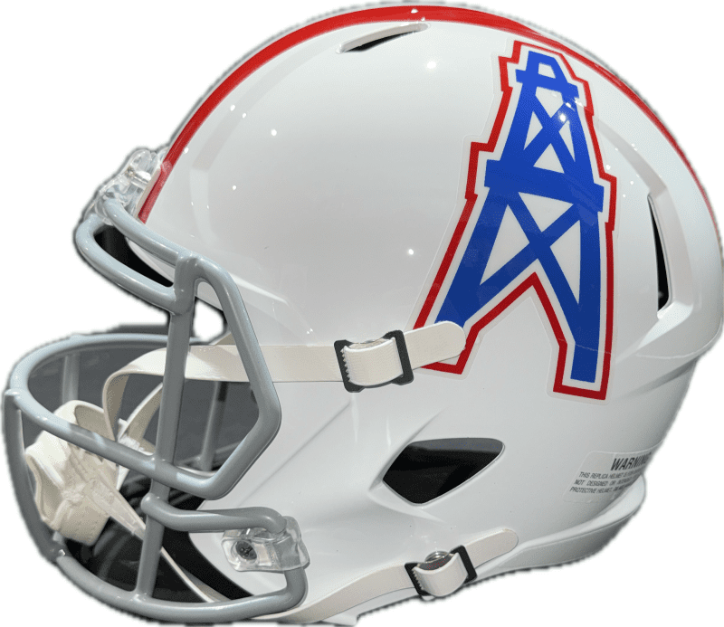 Earl Campbell Signed Oilers Full Size Speed Helmet JSA HOF 91 GRAY Face Mask - Image 3