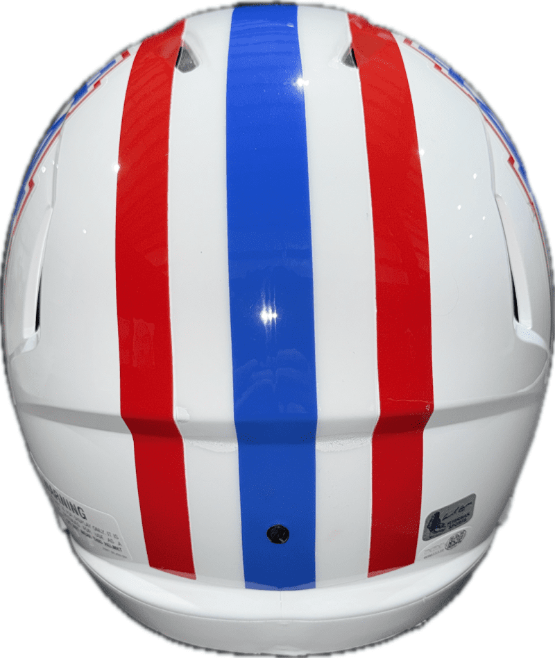 Earl Campbell Signed Oilers Full Size Speed Helmet JSA HOF 91 GRAY Face Mask - Image 4