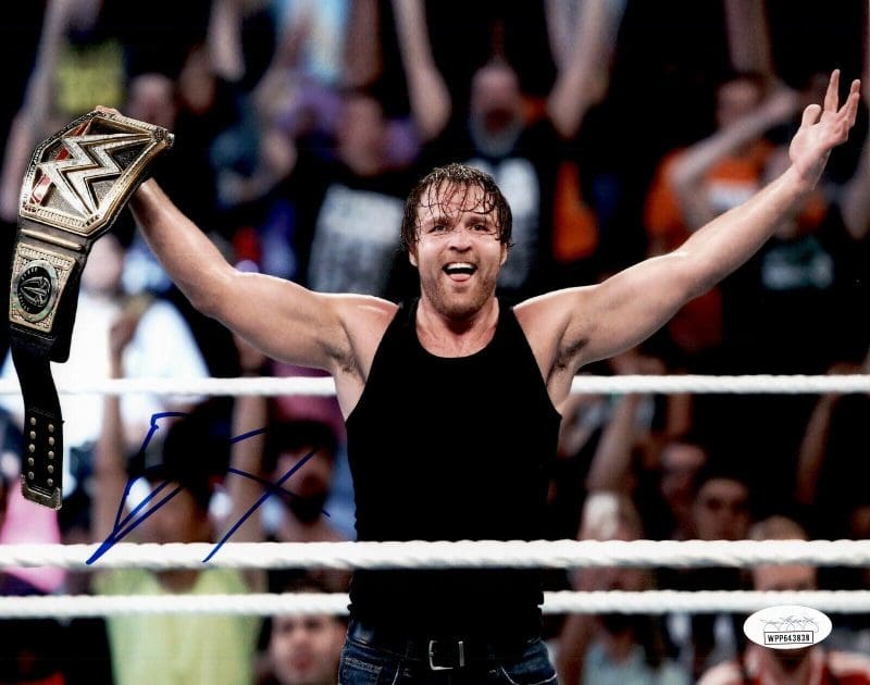 Dean Ambrose Jon Moxley WWE AEW Signed Autographed 8x10 Photo JSA Authen 1