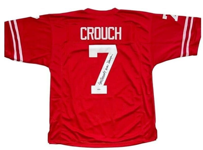 Eric Crouch Signed Autographed Red Jersey Tri Star Authenticated