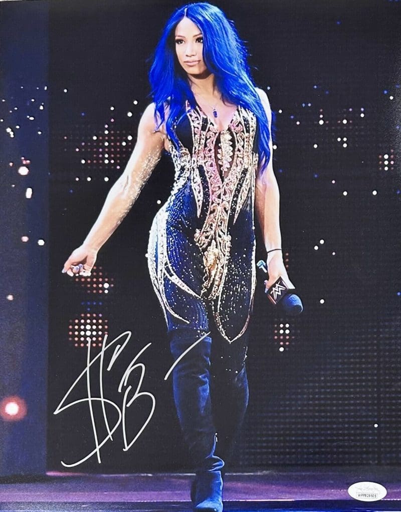 Sasha Banks Signed Autographed 11x14 Photo JSA Authenticated #2 WWE