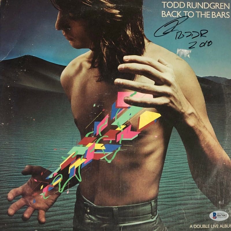 Todd Rundgren Signed Autographed Vinyl Record Beckett Back to the Bars