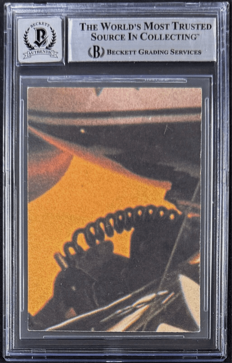 Erik Estrada Larry Wilcox Signed 1979 Donruss Chips Stickers #24 Beckett Auto 10 - Image 2