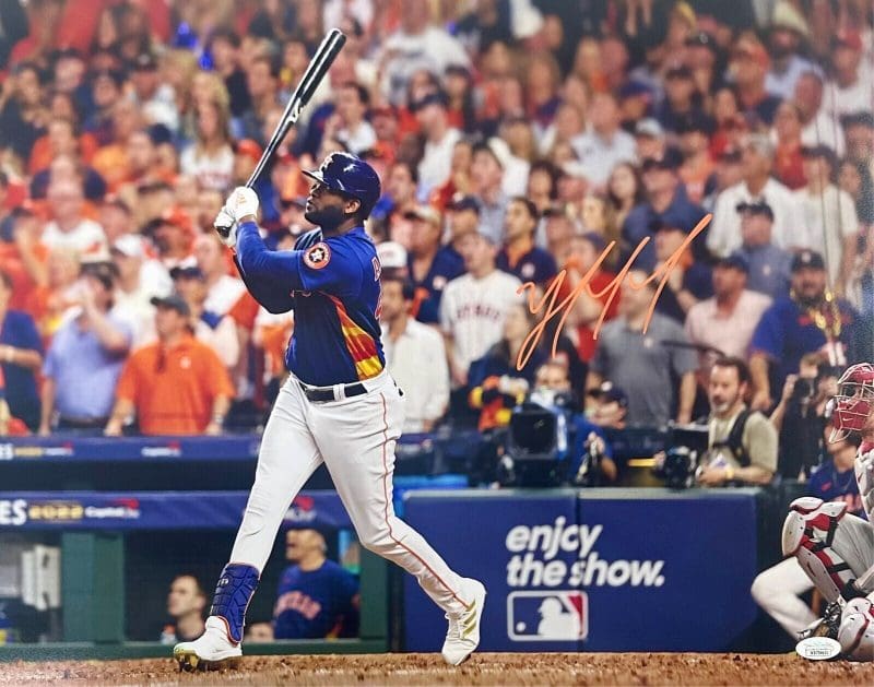 Yordan Alvarez Signed Autographed 16x20 Photo JSA Authentic 1 Houston Astros