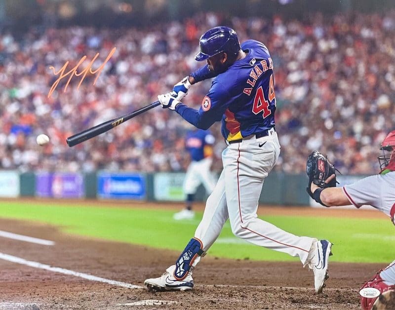 Yordan Alvarez Signed Autographed 16x20 Photo JSA Authentic 2 Houston Astros