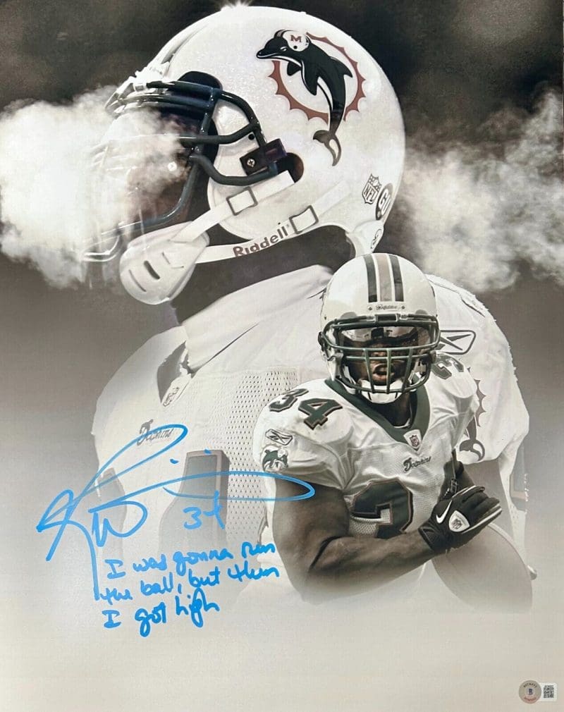 Ricky Williams Signed Autographed 16x20 Photo Beckett Authent #1 I was Gonna Run