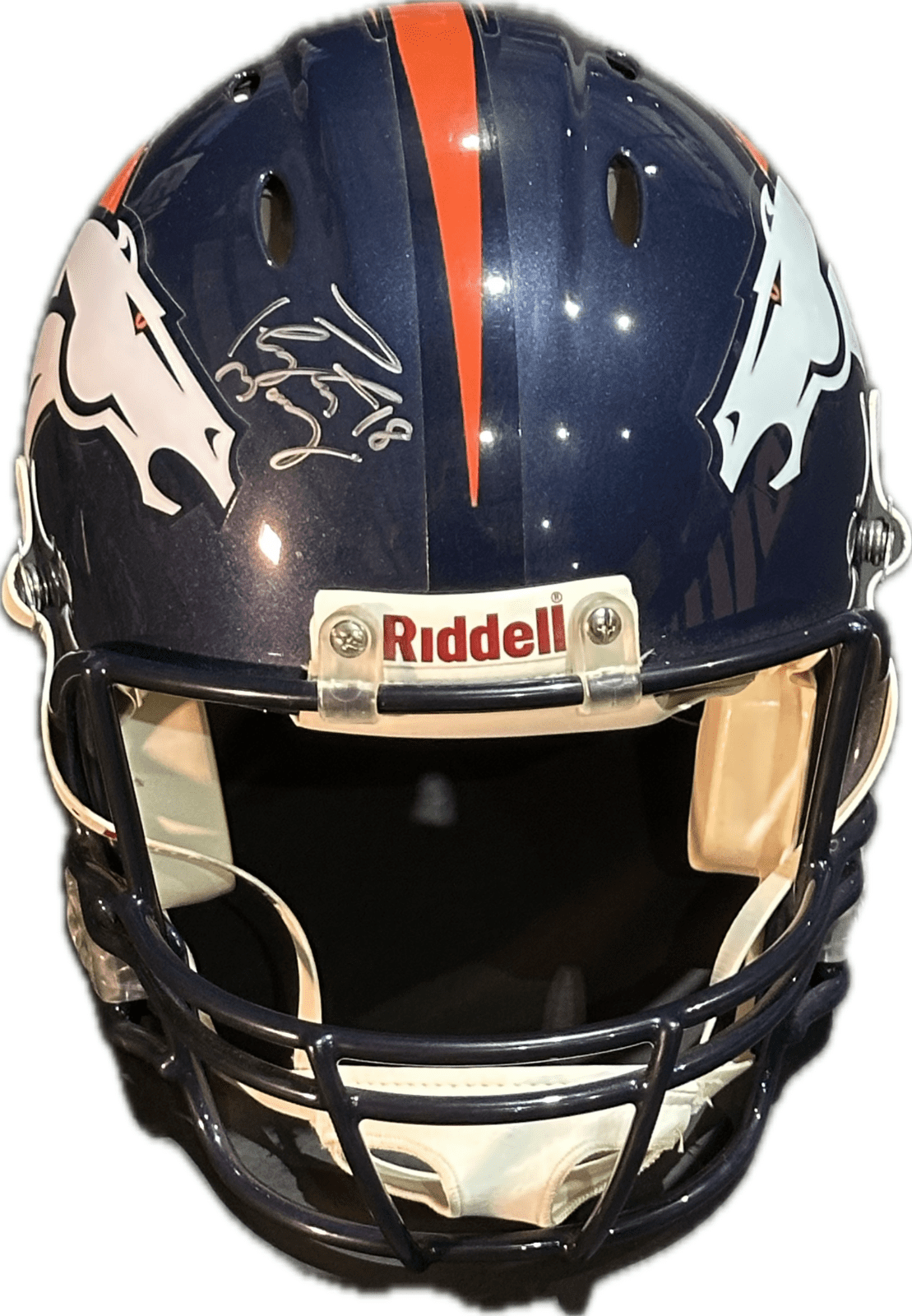 Payton Manning Denver Broncos Signed Full Size Speed Pro Line Helmet PSA/DNA - Image 3