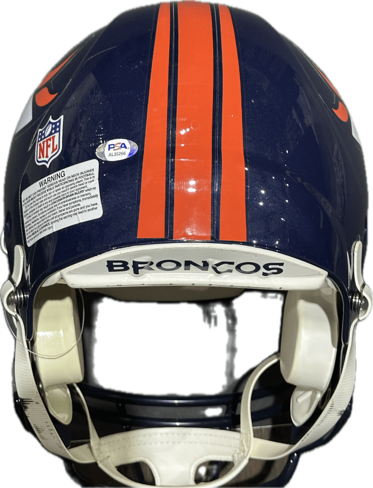 Payton Manning Denver Broncos Signed Full Size Speed Pro Line Helmet PSA/DNA - Image 6