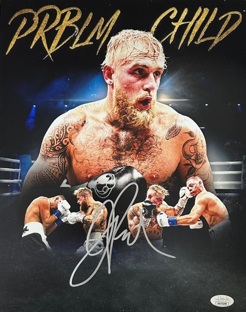 Jake Paul Signed Autographed 11x14 Photo JSA Witness #5