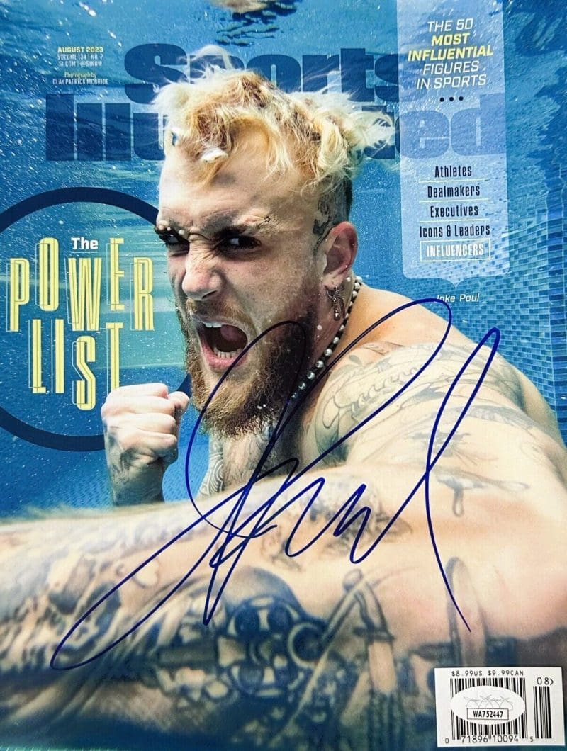 Jake Paul Signed Autographed Sports Illustrated Magazine JSA Witness