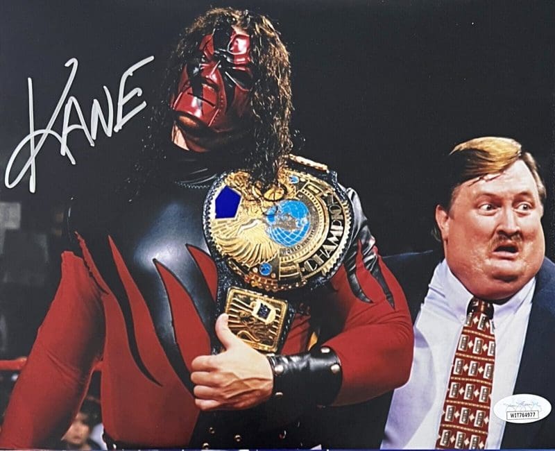 KANE Signed Autographed 8x10 Photo JSA Authentic WWE 4